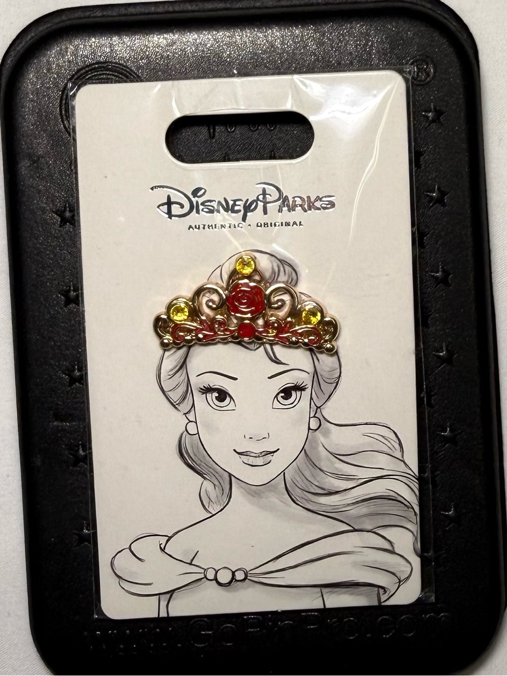 Disney Yellow Backer Card with Black Display Tray